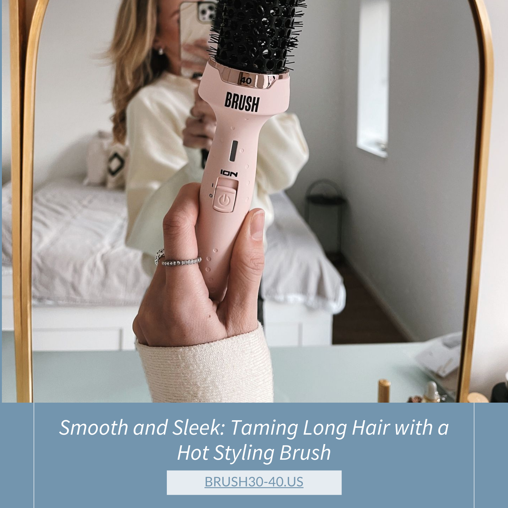 Smooth and Sleek: Taming Long Hair with a Hot Styling Brush
